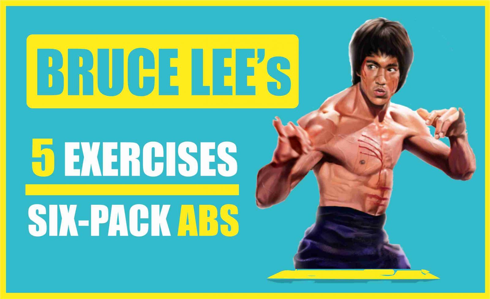 Bruce lee six pack abs