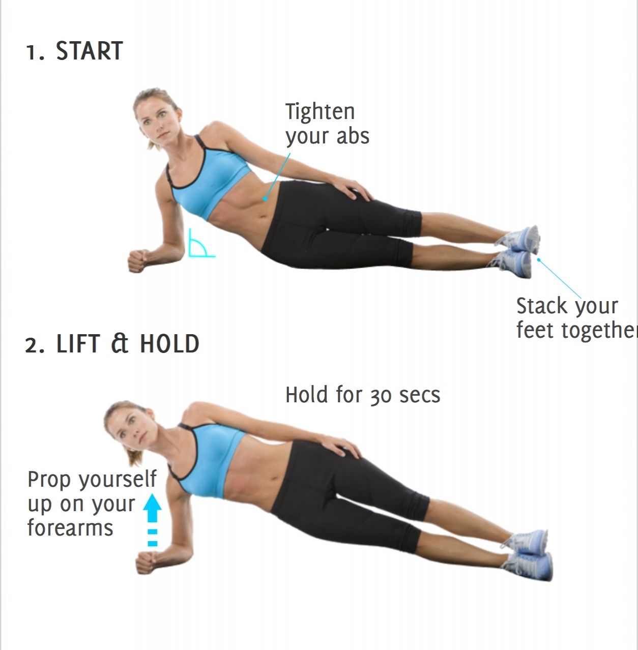 Side plank exercise